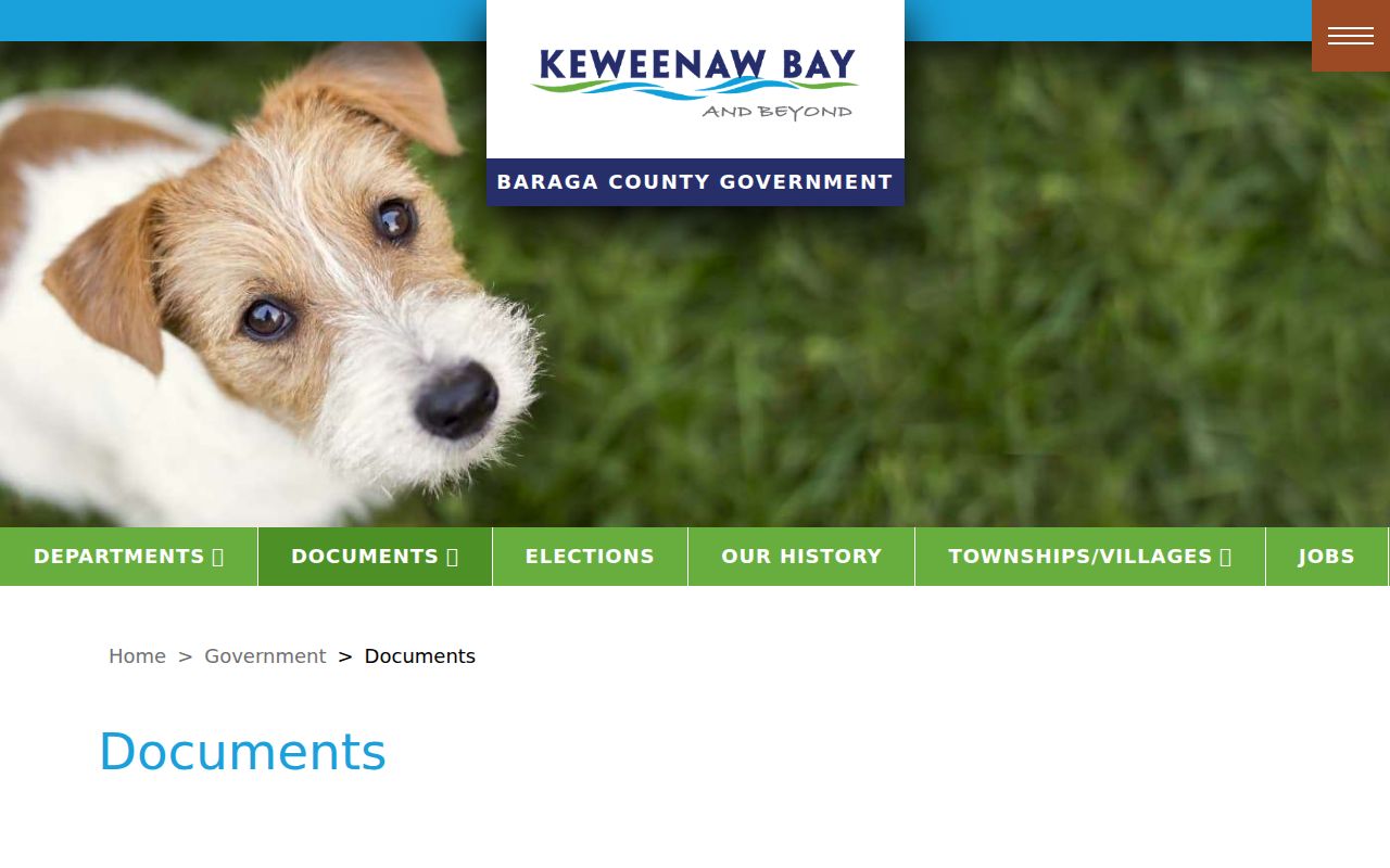 Baraga County documents and records request page used for Baraga County warrant record requests