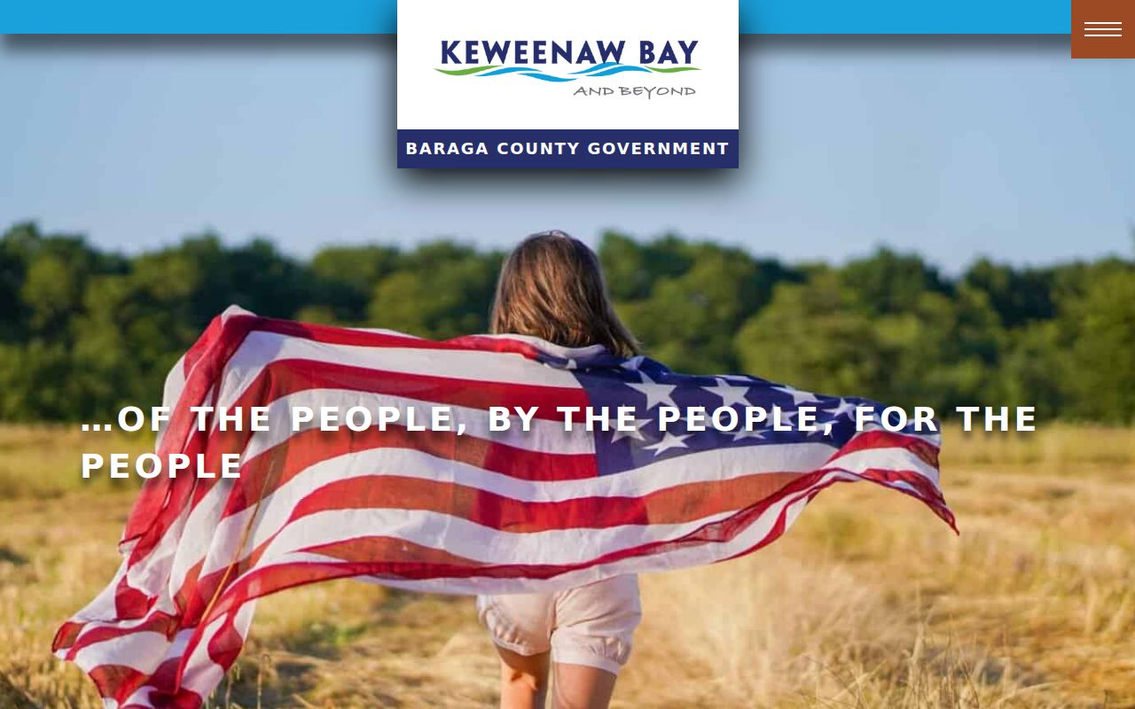 Baraga County government directory listing the courts, sheriff, and offices that hold Baraga County warrant records